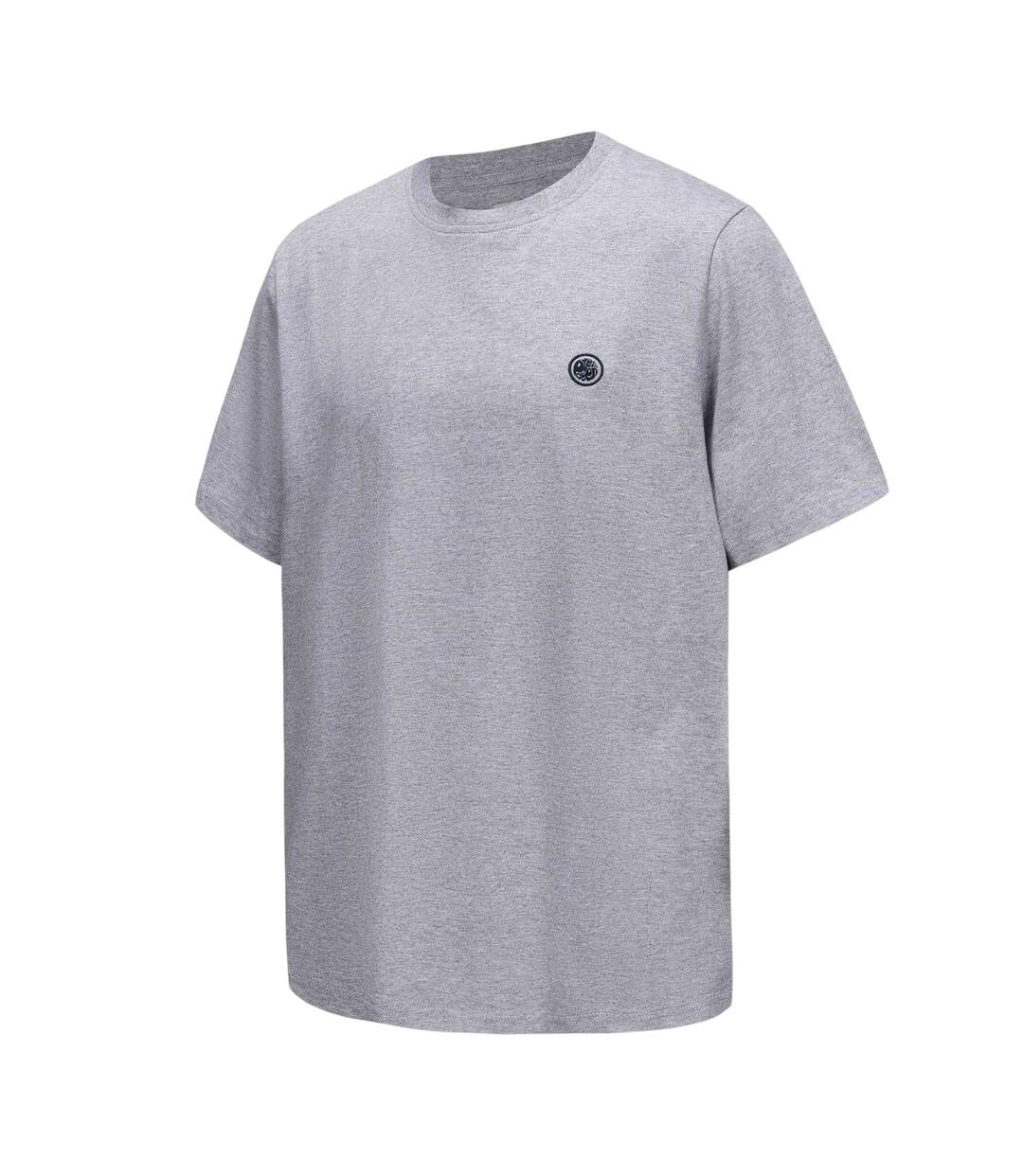 Mens Small Logo Cotton T-shirt Grey Pretty Green-3