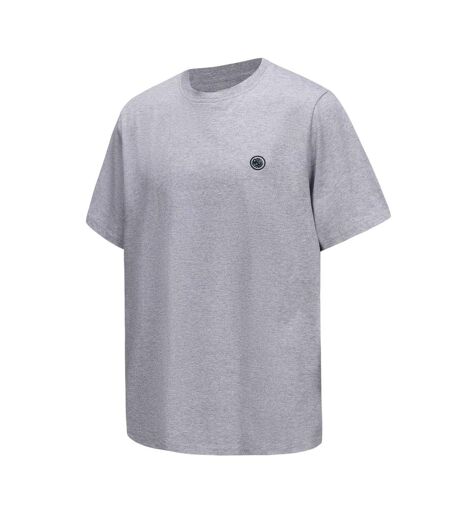 Mens Small Logo Cotton T-shirt Grey Pretty Green