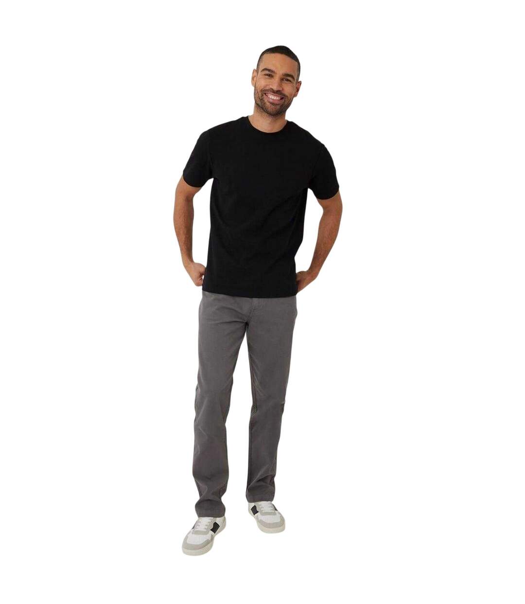 T-shirt Homme Noir Threadbare-4