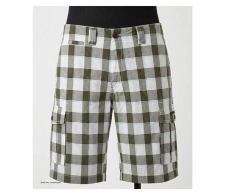 Bermuda homme WINCHESTER IDRA1B blanc à carreaux : le short en coton confortable et stylé