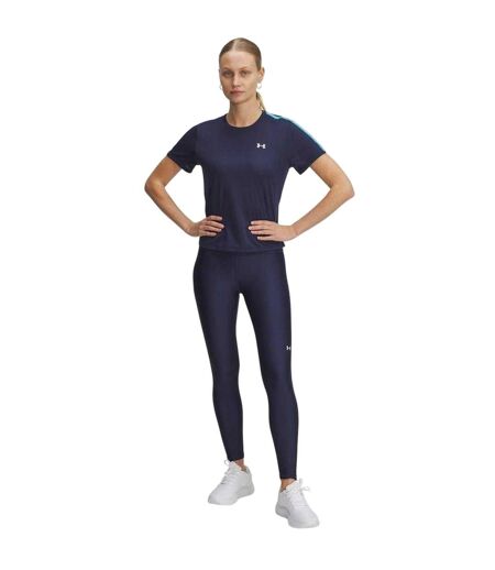 Legging Motif/style Uni Tech Femme Bleu Marine Délavé Under Armour