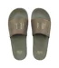 Mens Godan Padded Strap Sliders Dark Khaki Everlast-3