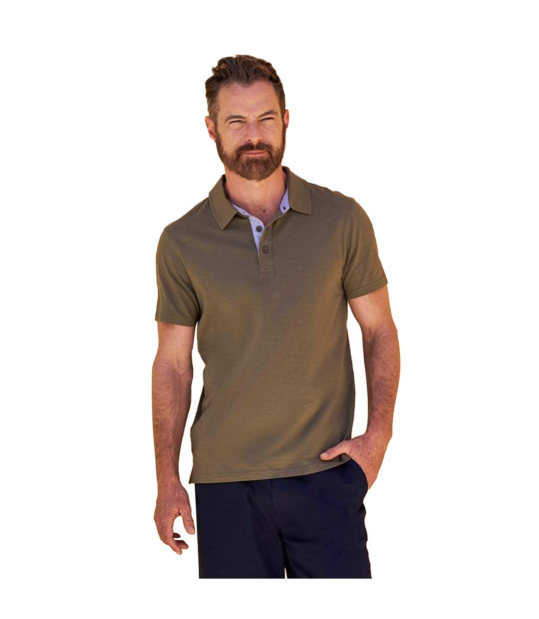 Mens Hasst Ii Organic Polo Shirt Green Mountain Warehouse-1