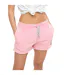 Short femme uni acid wash lien de serrage et patch côté Palm Paradise Vondutch-1