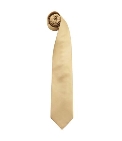 Premier Mens “Colours” Plain Fashion / Business Tie (Pack of 2) (Gold) (One Size) - UTRW6935