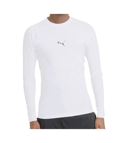 T-shirt Manches Longues Blanc Homme Puma Exo - L