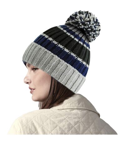 Bonnet hygge jaune foncé / bleu Beechfield