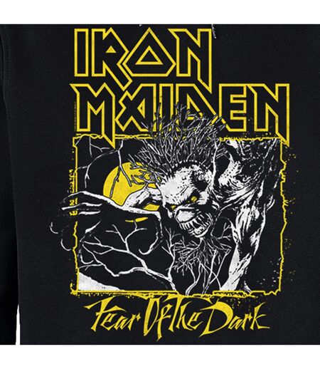 Unisex Adult Fear Of The Dark Iron Maiden Hoodie Black Amplified