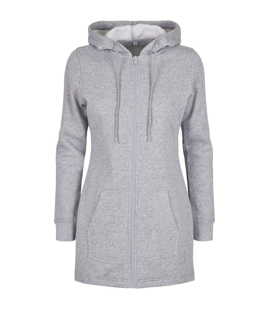 Parka Sweat Femme Gris Chiné Build Your Brand-1