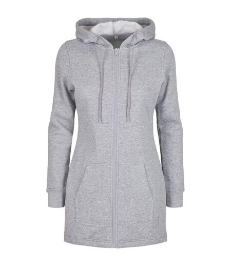 Parka Sweat Femme Gris Chiné Build Your Brand