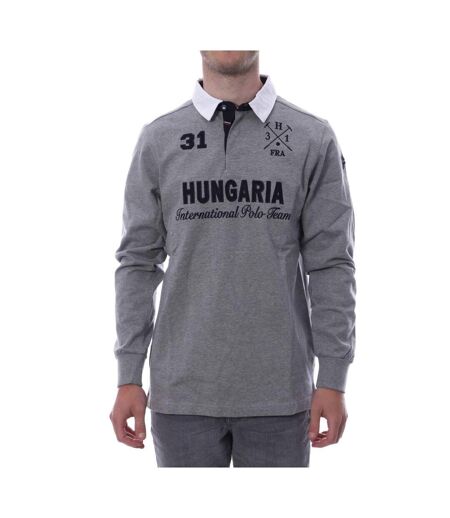 Polo gris homme Hungaria International Polo Team - M