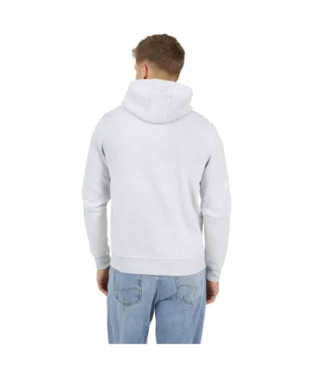Mens Crossover Overhead Hoodie Ecru Marl Brave Soul