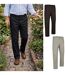 Lot de 2 Pantalons de travail - Homme - COSMO - noir et beige-2