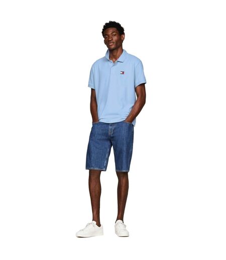 Mens Badge Regular Polo Shirt Blue Tommy Hilfiger