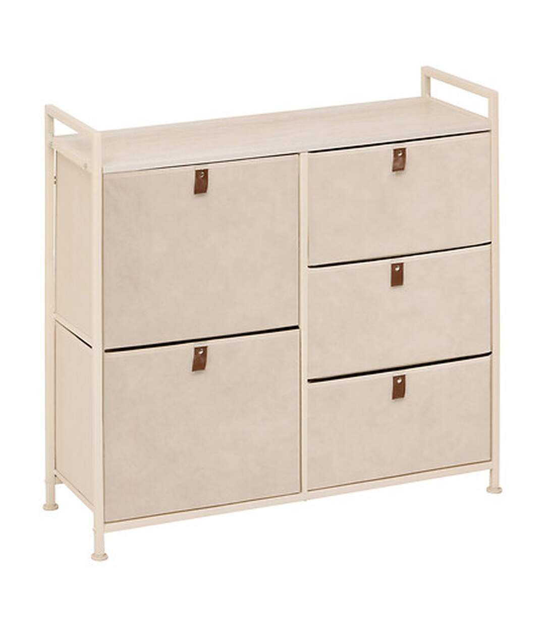 Rangement 5 tiroirs TISSA - Beige-1
