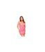 Robe Courte Motif/style Imprimé Dentelle Femme Rose Missy Empire-1