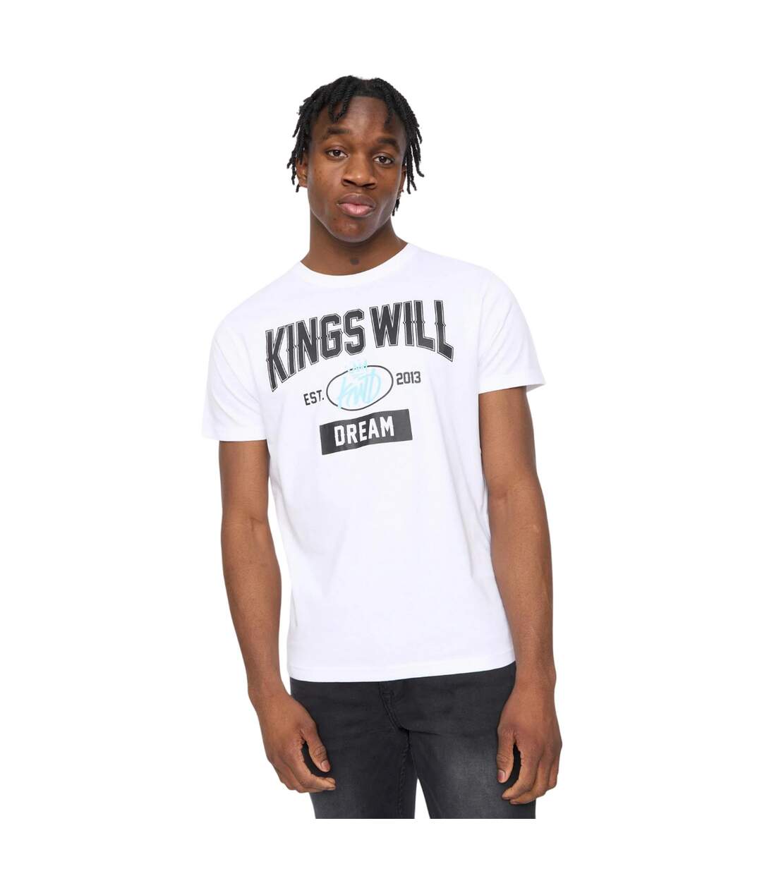 T-shirt knockout homme blanc Kings Will Dream-1