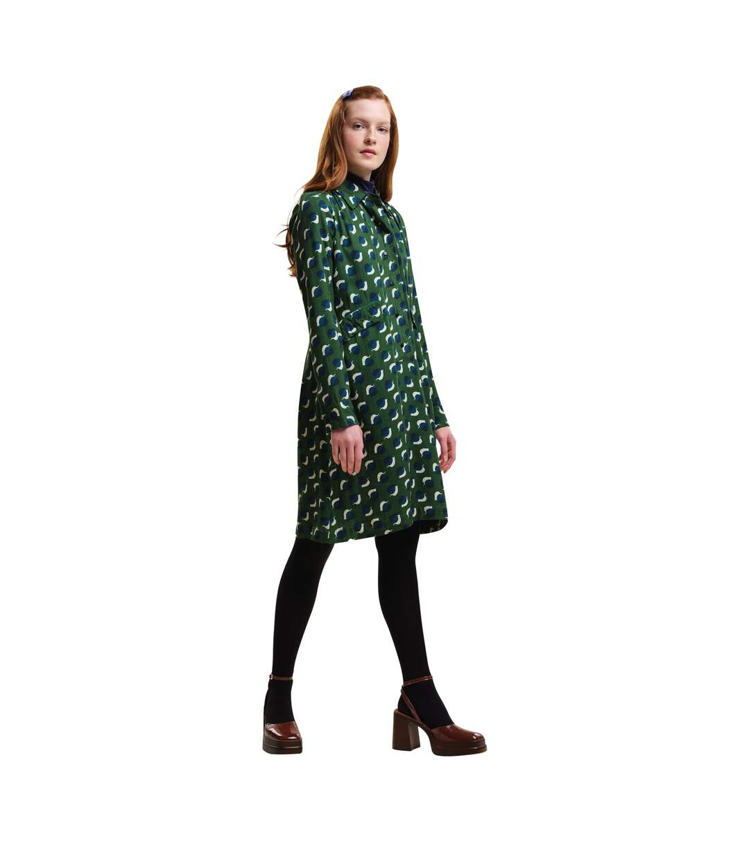 Robe orla kiely femme vert / feuilles d'orme Regatta-1