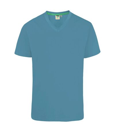Duke Mens Signature-2 V-Neck T-Shirt (Teal) - UTDC167