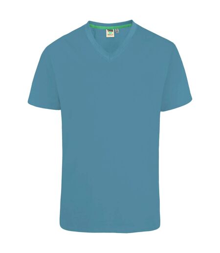 Duke Mens Signature-2 V-Neck T-Shirt (Teal) - UTDC167