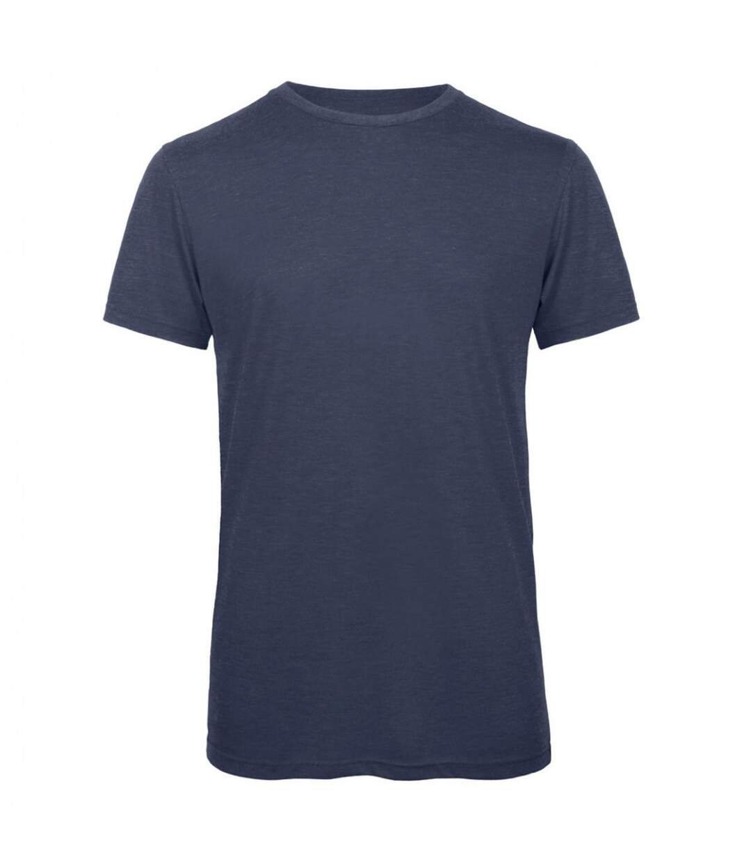 T-shirt Triblend À Manches Courtes Bleu Marine Chiné B&C Mens Favourite-2