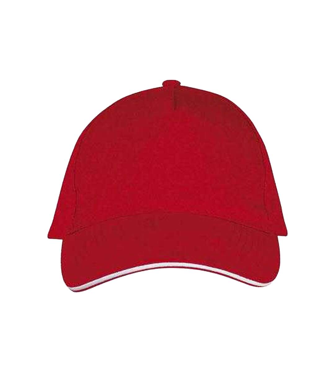 Long Beach 5 Panel Baseball Cap Red White MidOcean-1