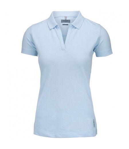 Nimbus Womens/Ladies Harvard Stretch Deluxe Polo Shirt (Sky Blue)