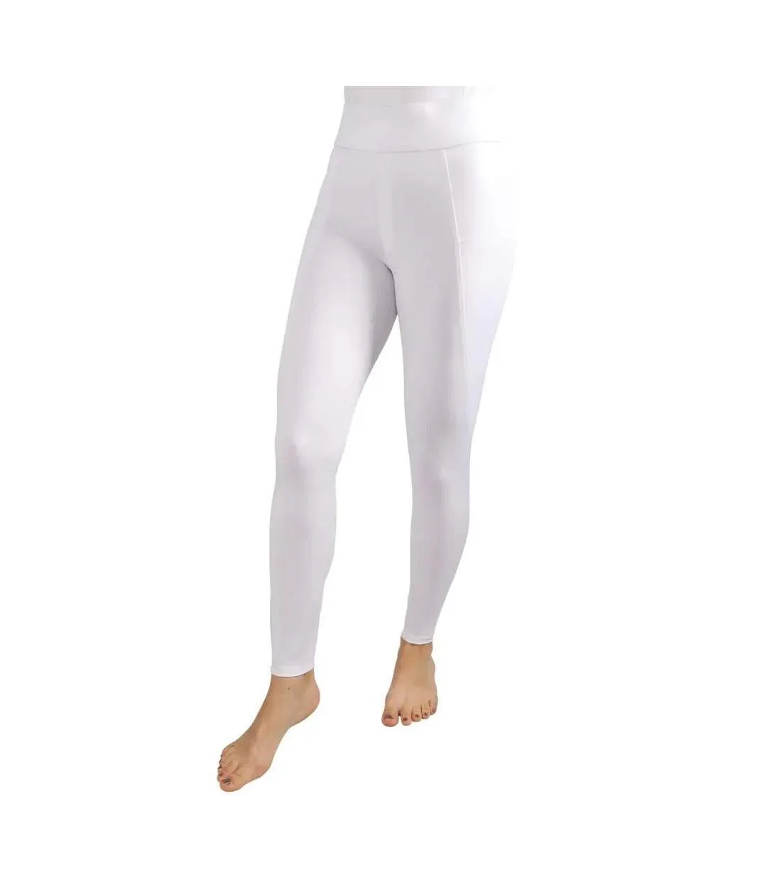 Collant D´équitation Melton Femme Blanc HyPERFORMANCE-1