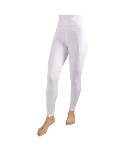 Collant D´équitation Melton Femme Blanc HyPERFORMANCE