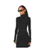 Womens/ladies Twist Midi Dress Black Off-White-4
