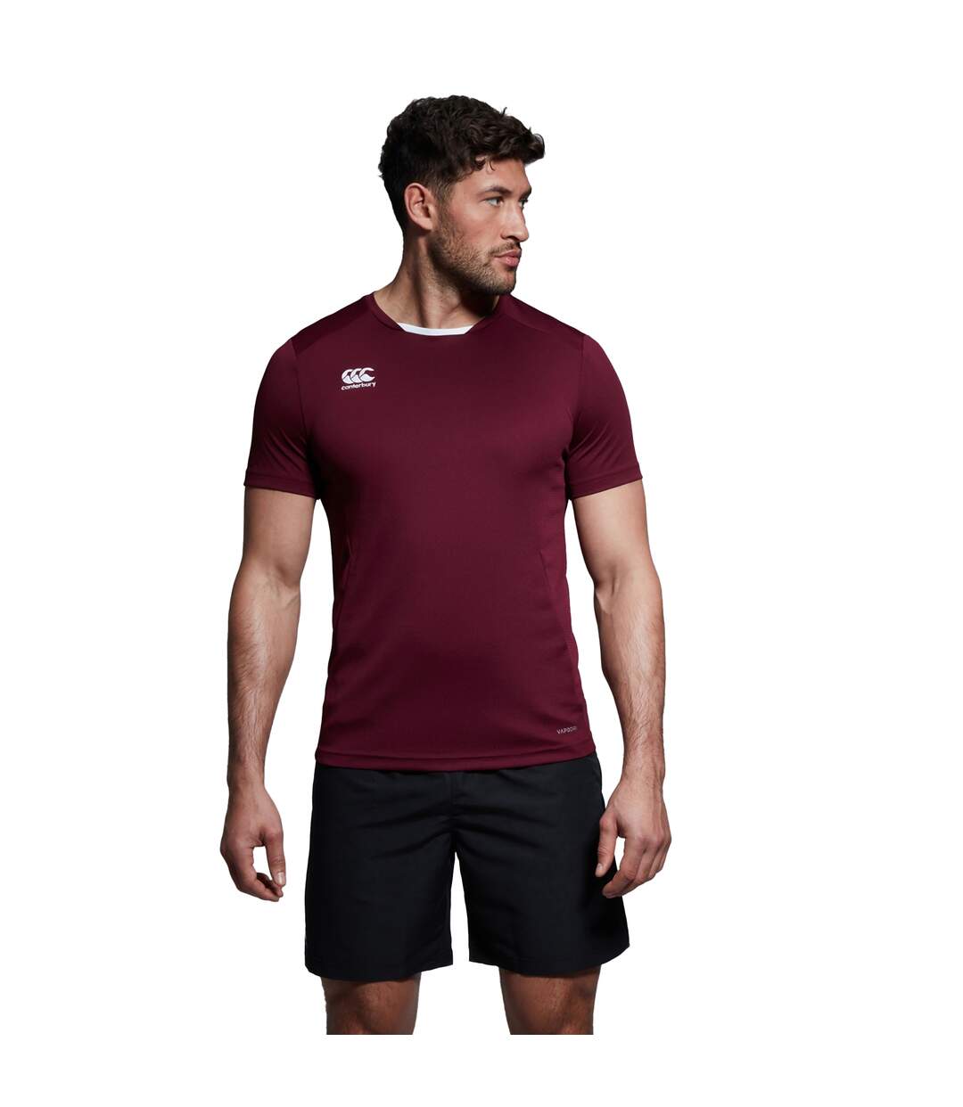 Mens Club Dry T-shirt Maroon Canterbury-1