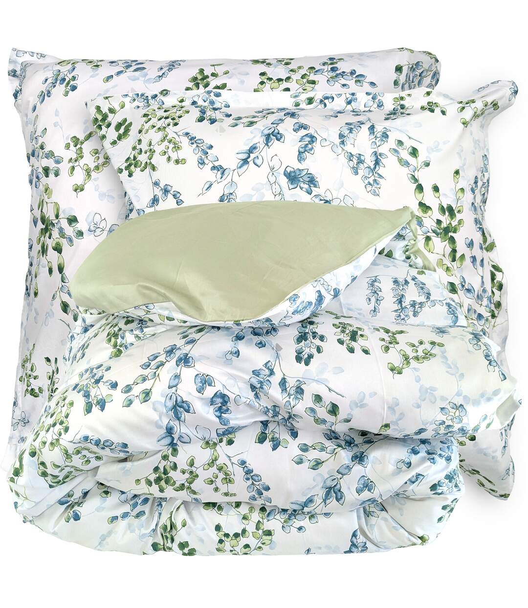Parure de lit satin de coton ANGÈLE Taie 65x65 cm-2