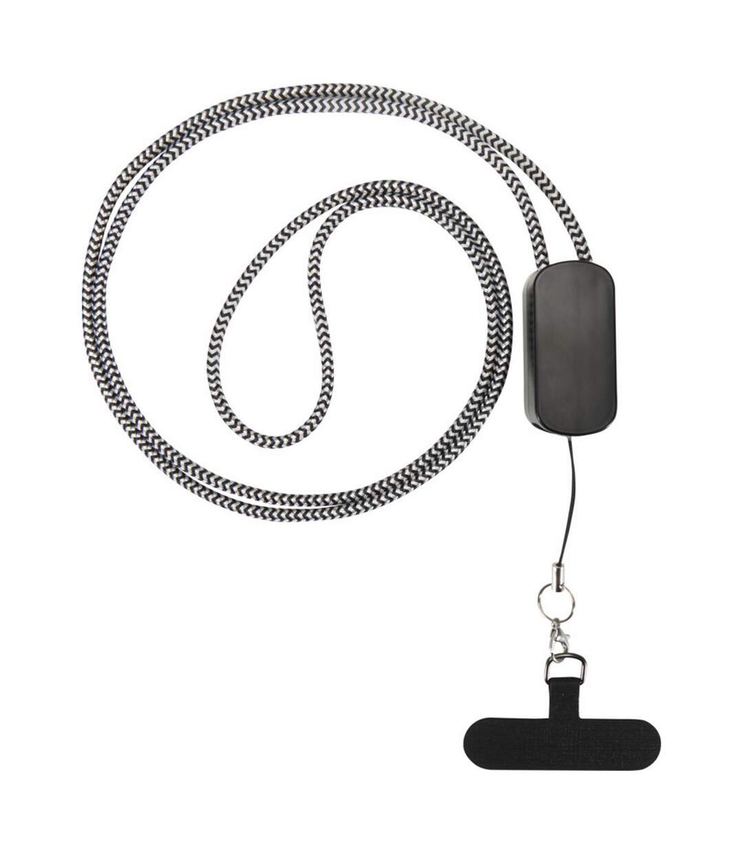 Anser 5 In 1 Recycled Plastic Phone Lanyard Black Floso-2