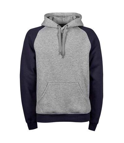 Sweat-shirt à capuche premium bi-colore - Gris et bleu marine - 5432 - homme