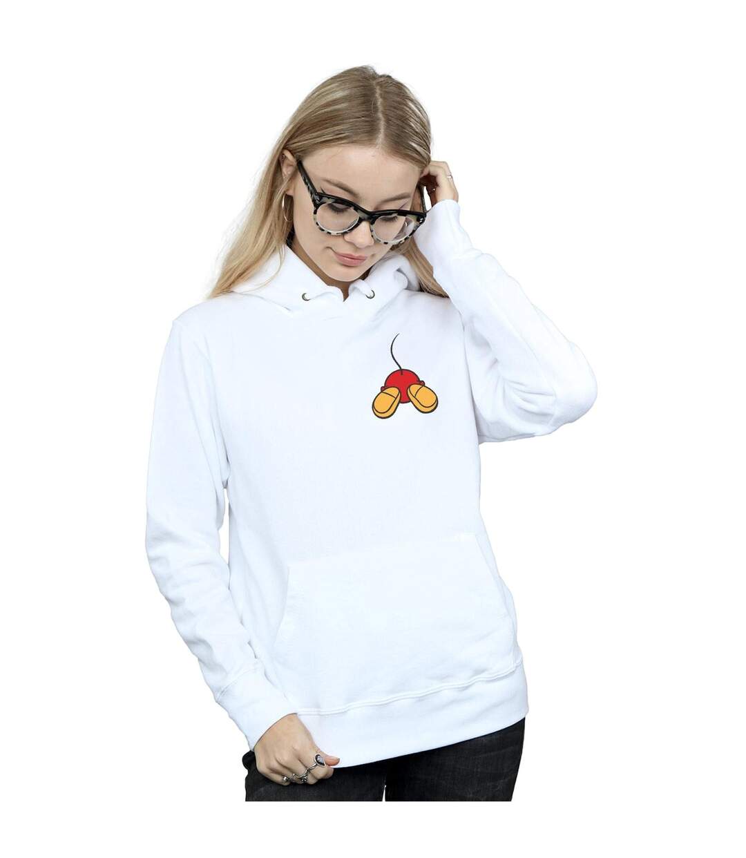 Disney Sweat à capuche à impression dorsale Mickey Mouse pour femmes/femmes (Blanc) - UTBI11215-2