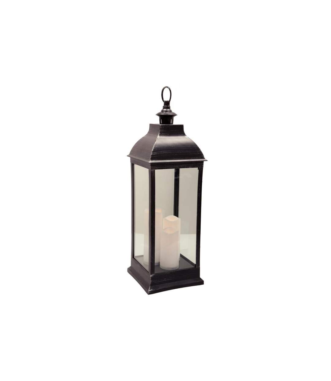 Lanterne Bougies LED Antique 71cm Noir-3