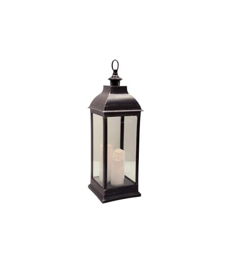 Lanterne Bougies LED Antique 71cm Noir