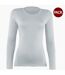 Lot de 2  t-shirts à manches longues femme blanc Rhino