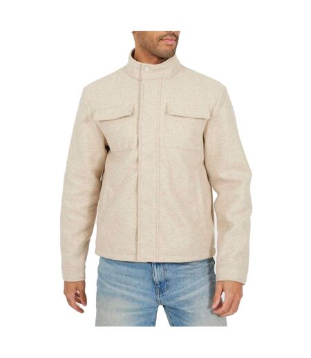 Mens Harrington Jacket Cream Brave Soul
