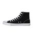 Mens Logo Canvas High Top Trainers Black White SoulCal-3