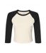 Bella + Canvas - T-shirt court - Femme (Beige pâle / Noir) - UTPC6985