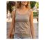 Top en coton MAYFLOWER BEIGE-MF beige : la douceur d'une matière naturelle pour un look d'été épuré-1