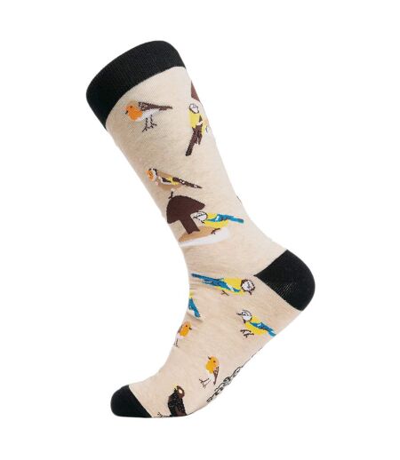 Bird Pattern Novelty Cotton Socks for Adults