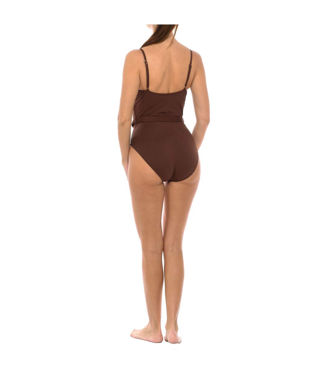 Retro style swimsuit with underwire and belt MM1N615 women