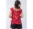 Top léger en viscose CHLOE motif fleur Coton Du Monde-4