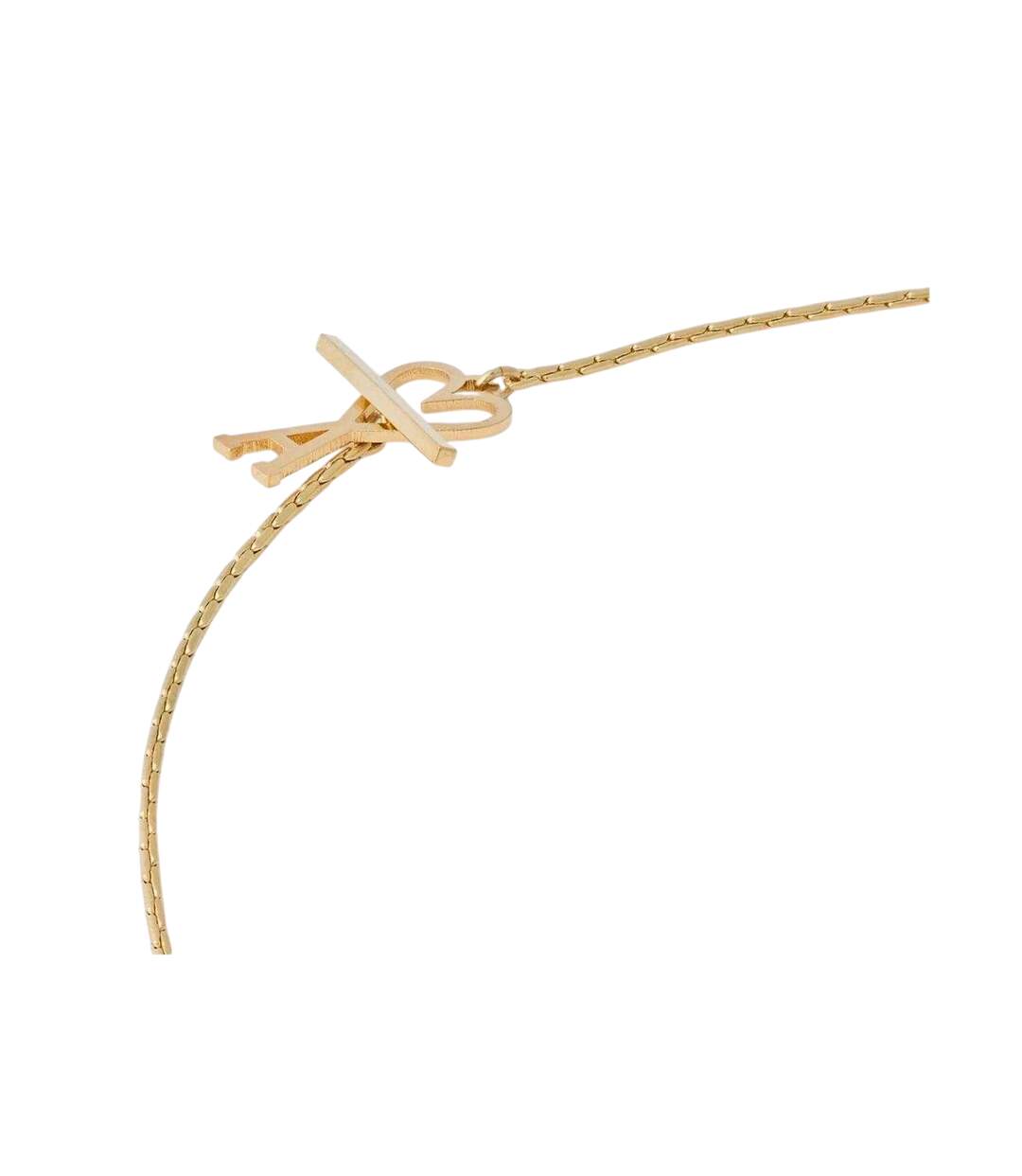 Womens/ladies Monogram Necklace One Size Gold Ami Paris-2