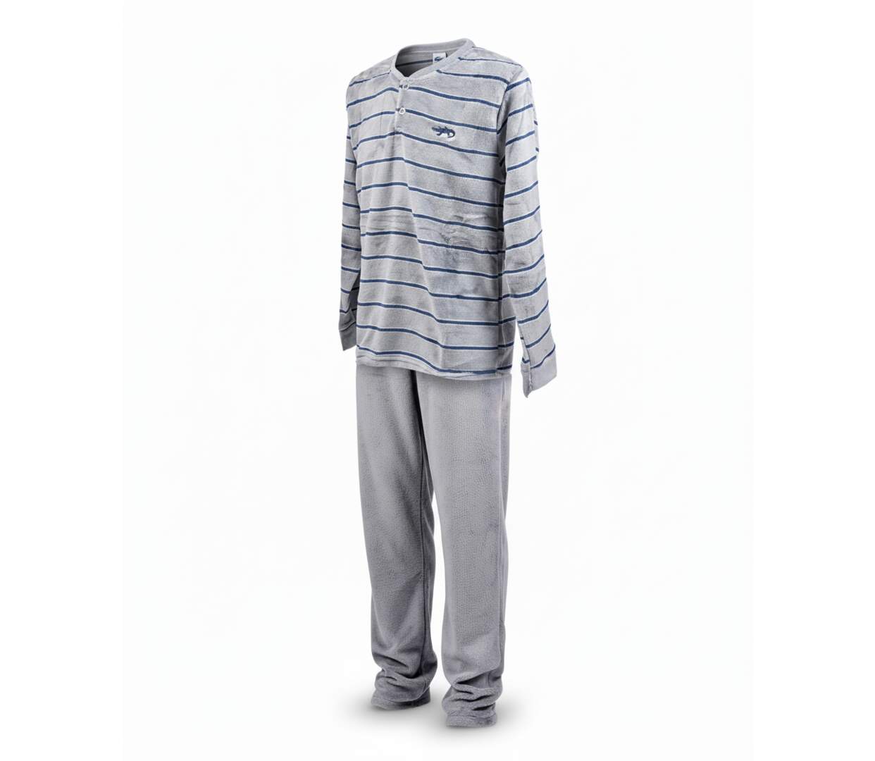 Pyjama Homme Hiver Polaire Doux RAYURE Z2654-1