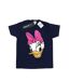 Disney Femme/Ladies - T-shirt en coton boyfriend à tête de canard marguerite peinte (Bleu marine) - UTBI36443-1