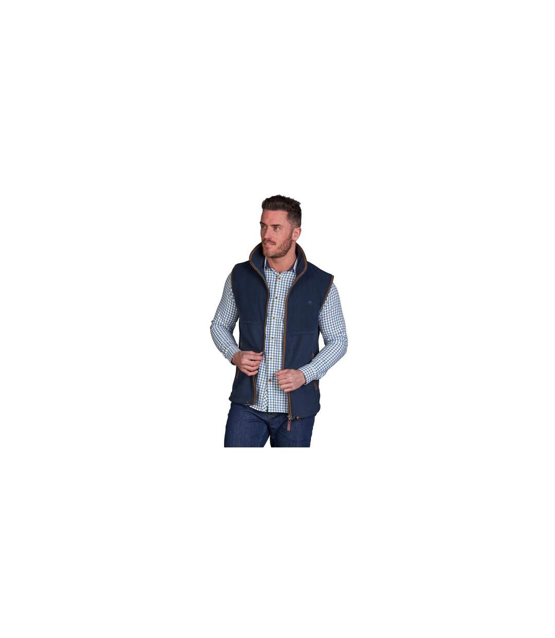 Veste Sans Manches Homme Bleu Marine Raging Bull-4