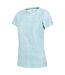 Womens/ladies Fingal Edition Jersey Moisture Wicking T-shirt Blue Regatta-3
